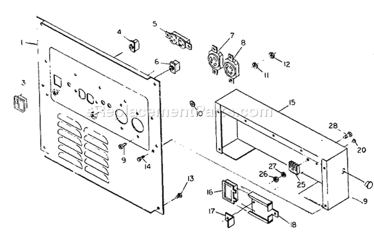 Page A Diagram and Parts List for 8892-0  Briggs and Stratton Generator